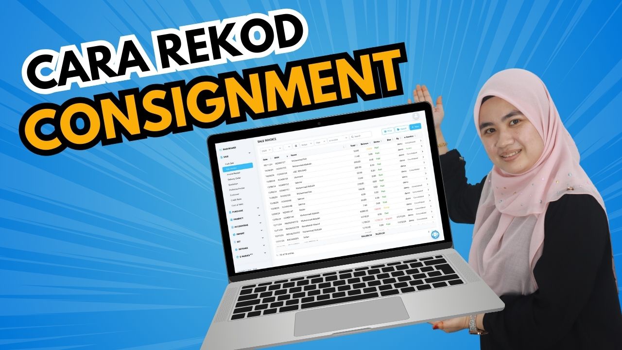 Cara Rekod Consignment dalam Sistem Niagawan